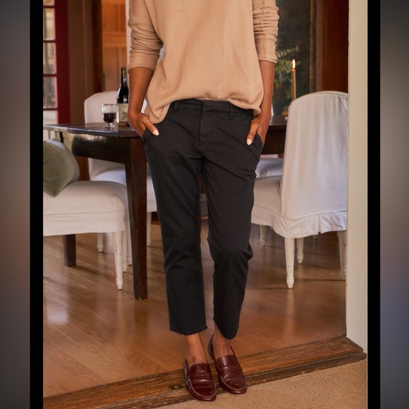 Frank & Eileen Black Chinos Wicklow The Italian Tailored Fit Size 0 - Picture 1 of 11